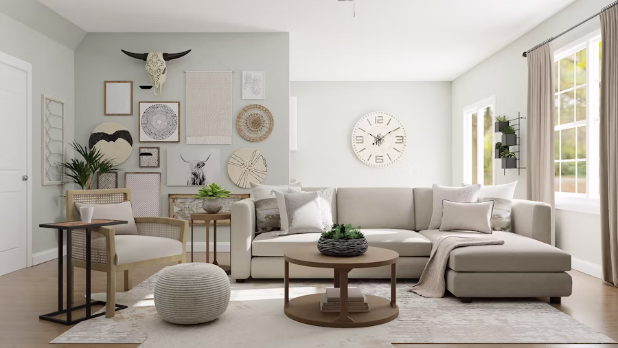 Neutral bedroom colour palette